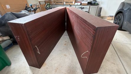 2 - TWIN XL wooden boxes to make one king platform bed base. 38in x 80in x 11in EACH