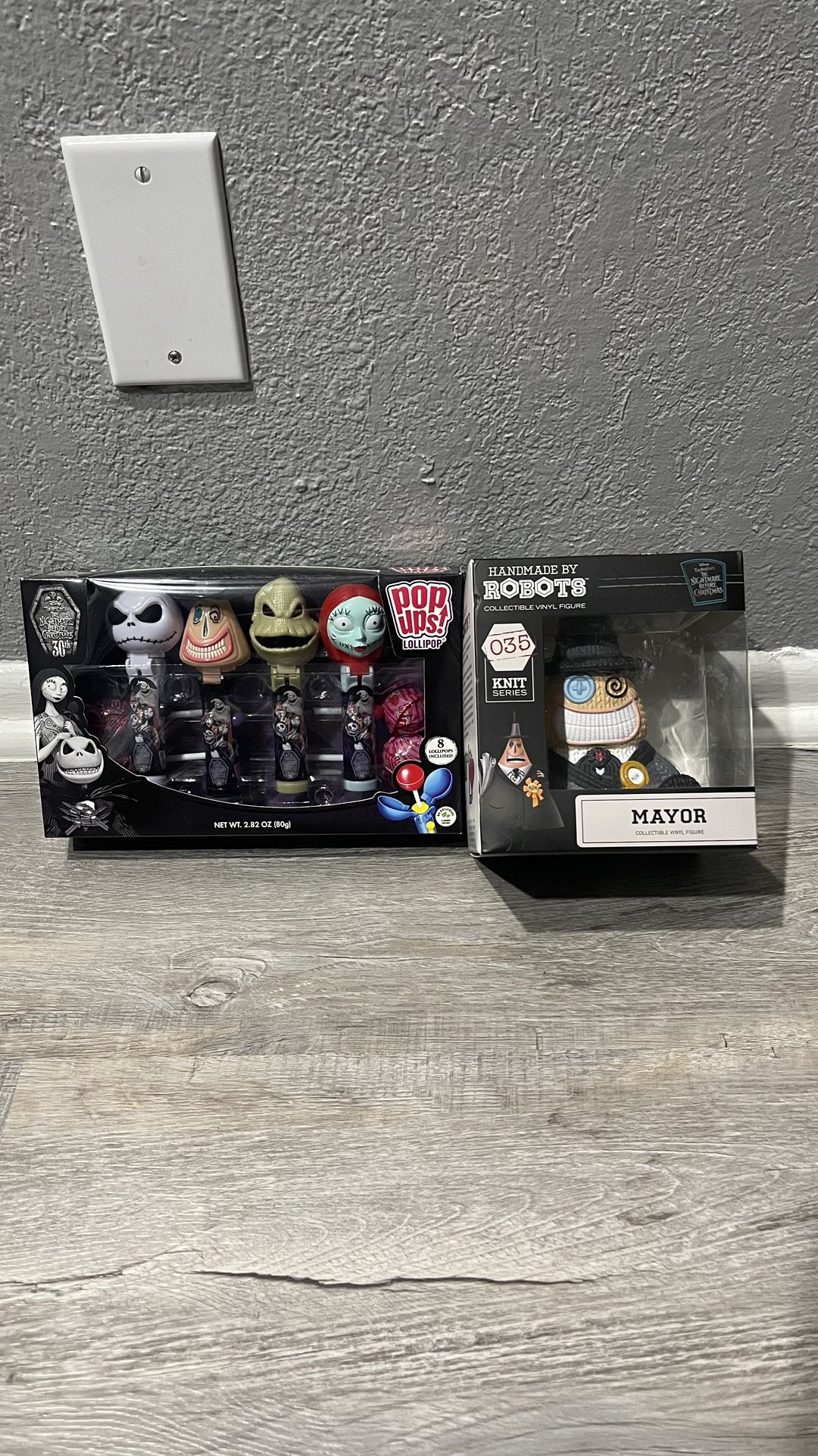 Handmade By Robots Nightmare Before Christmas Mayor Knit and POP UPS LOLLIPOP SET