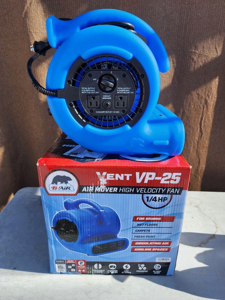 Vent VP-25 High Velocity Air Mover Fan (Price Is Firm)