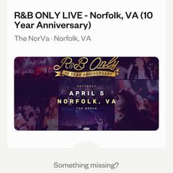 R & B Fest Tickets 