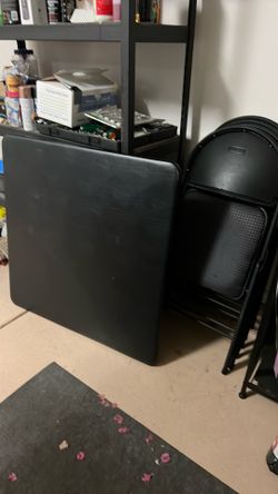 Card table and 4 chairs