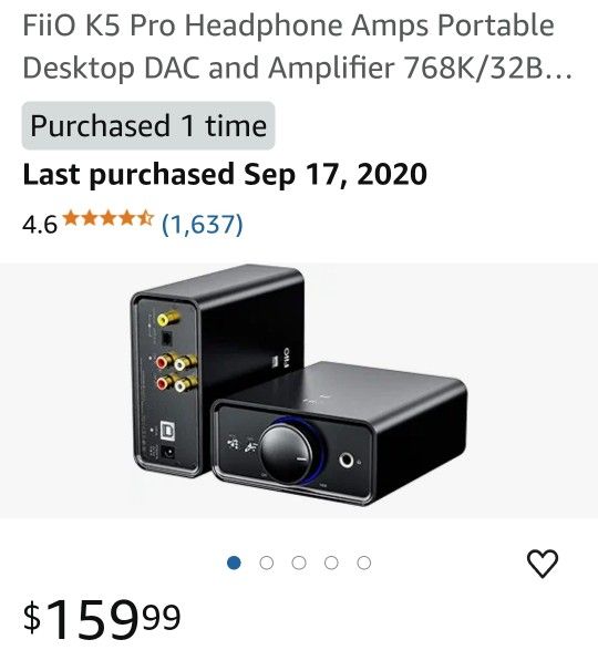 FiiO K5 Pro Headphone Amps Portable Desktop DAC and Amplifier