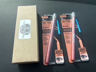36 boxes of 2pack Maybelline, PeachPop, Longwear Eyeliner Tattoo Studio Gel Pencil