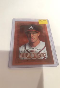 1996 Donruss Greg Maddux preferred National Treasures Baseball Card