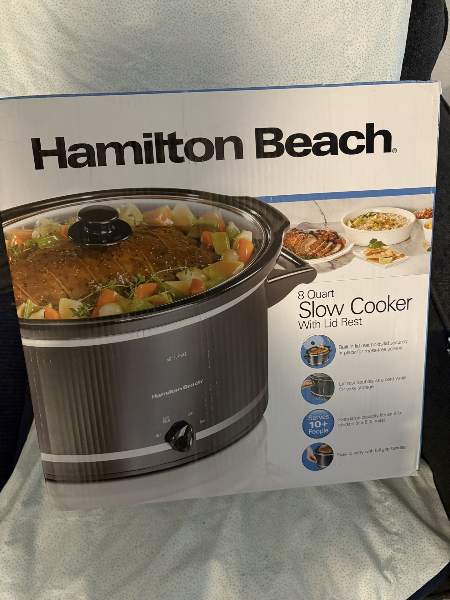 Hamilton Beach 8 Qt slow Cooker With Led Rest