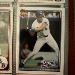 Topps #90 Royals Danny Tartabull baseball card #baseball #90sbaseball