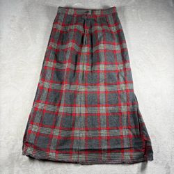 Vintage 60s Bobbie Brooks Calgary Skirt Womens 26 Gray Wool Preppy Academia#2547