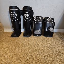 Muay Thai  pads and gloves