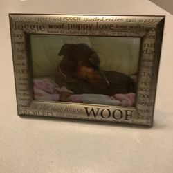 Pewter  Dog Frame 