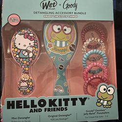 Hello Kitty And Friends Wet / Goody Brush Set New 