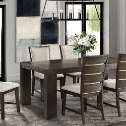 Fine Dining and Fine Prices: Grady Table w/ 6 Chairs