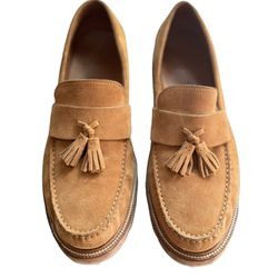 Cole Haan Men's American Classics Tassel Brown Leather Slip On Loafers Mens 11.5