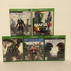 Xbox One Games Farcry, Halo, Ryse, Mafia, Assassin’s Creed 