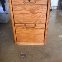 Oak Filing Cabinet