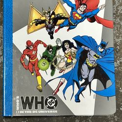Vintage Original DC Comics 1990 Who's Who In The DC Universe DC Comics Superman / Batman & MORE… Empty Binder