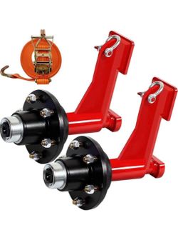 2 Pack 6-Lug Shipping Container Wheel Kit for Moving 20ft - 40ft Container