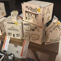 Really Cool Wood Halloween Painting Boxes