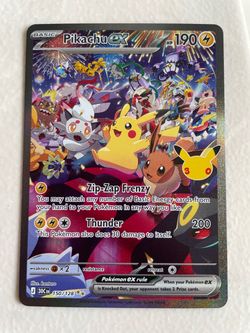 Pikachu ex Pokémon Card 150/128 Secret Rare