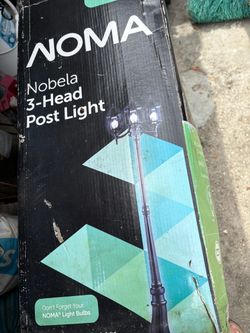 Noma nobela 3 head outdoor post light