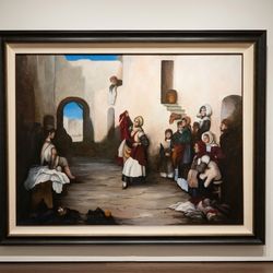 58" X 46" Oil On Canvas Painting 