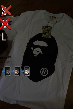Size large bape
