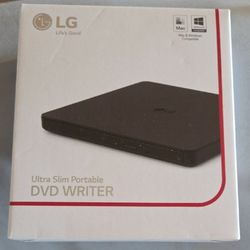 LG Slim Portable DVD Writer in Black
