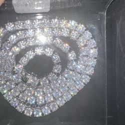 Moissanite Tennis Chain 5mm 18 Inches