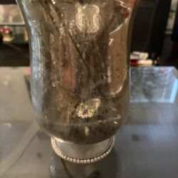 Mercury Glass Vase. 11” 