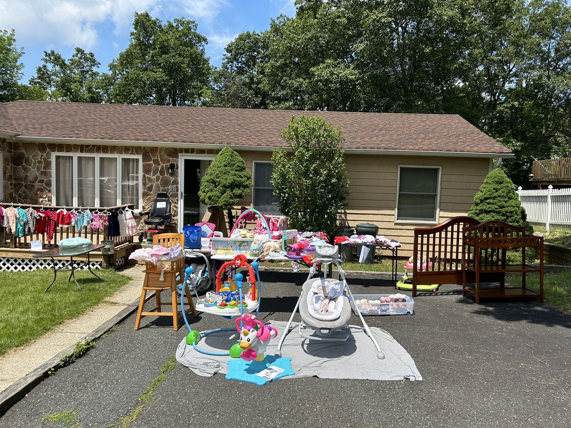 Baby Toys, Baby & Toddler Girl’s Clothing, Crib & Matching Changing Table