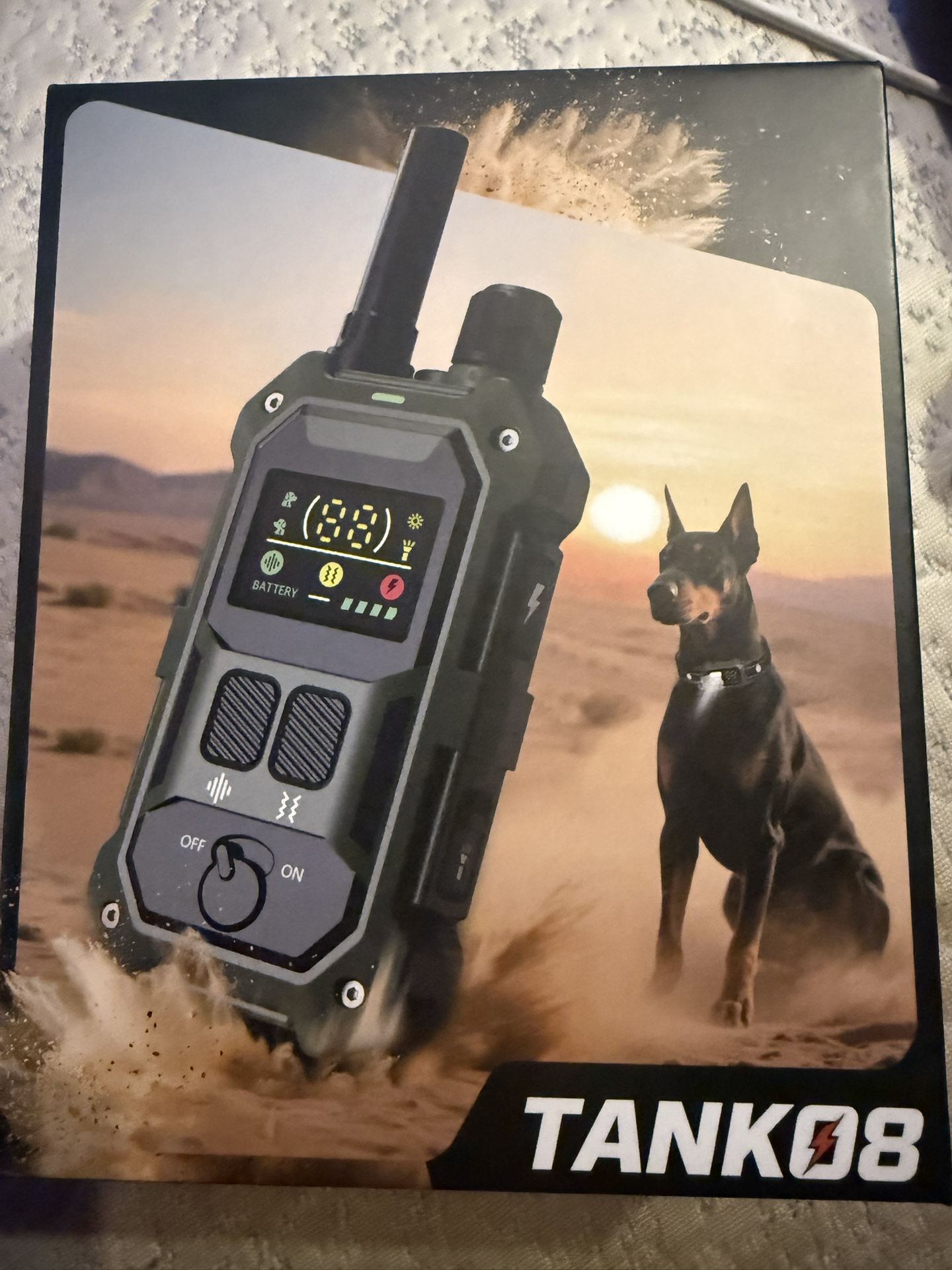 Tank 08 Professional Dog Training Collar With Light Tracking And Vibration
