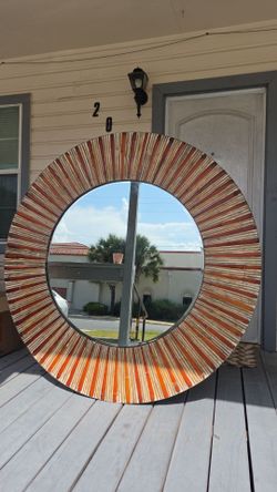 Bamboo Border Mirror