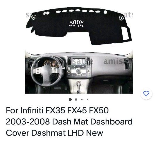 Dash Cover For a Infinity Fx35 Fx45 Fx50 