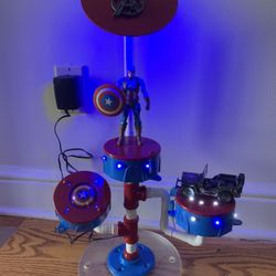 Captain America light up art