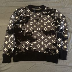 Wool Louis Vuitton black camo wool sweatshirt 