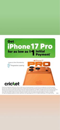 iPhone 17 pro $1