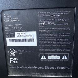 VIZIO E371VA — 37” Full HD LCD TV — Great Condition