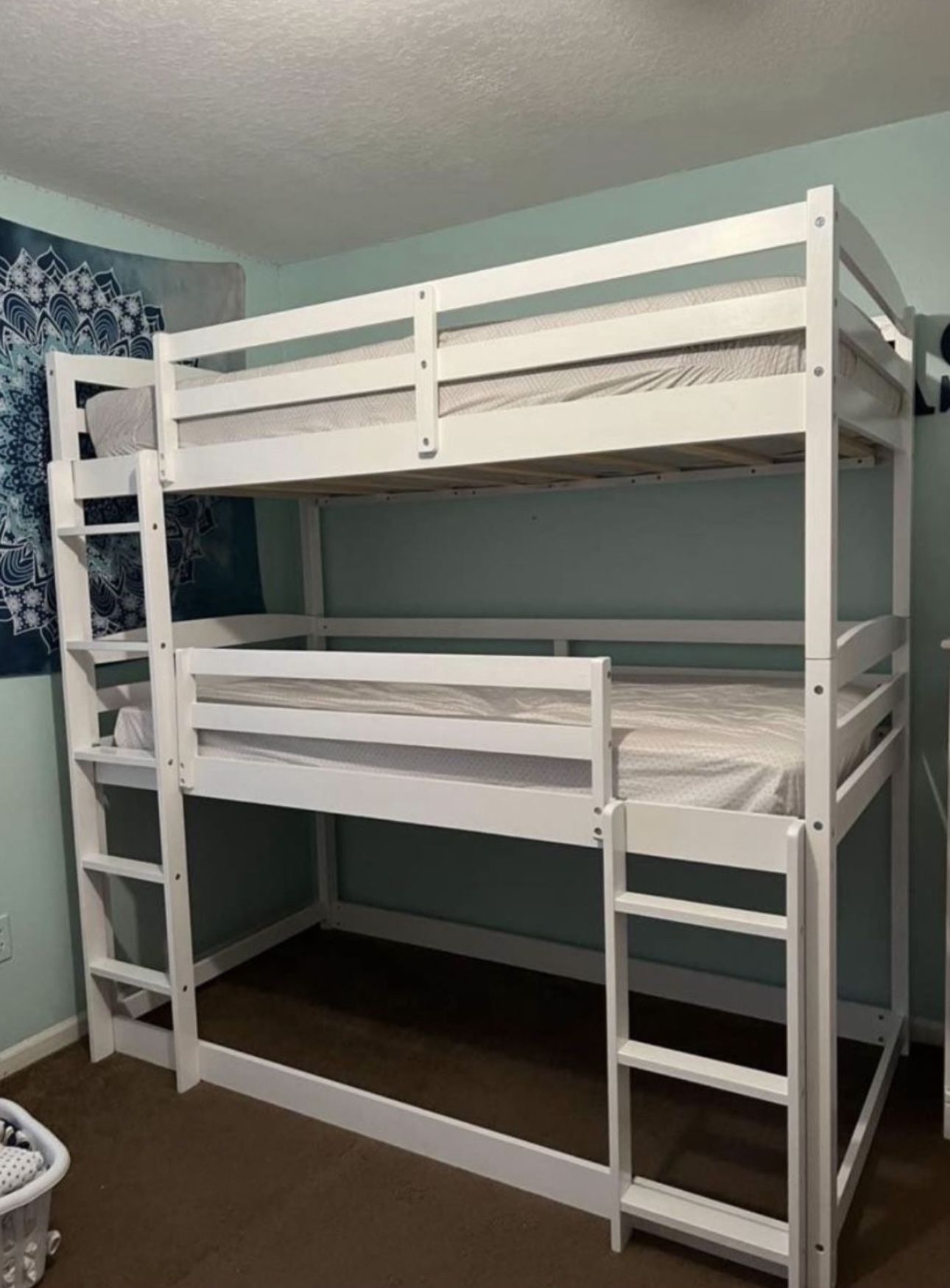 Triple Bunk Bed White
