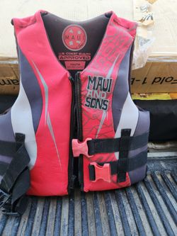 Life Jacket Youth 50-90 Lbs Salvavidas