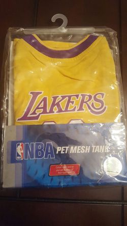 NBA Lakers Pet Mesh Tank Size M 14"-18"