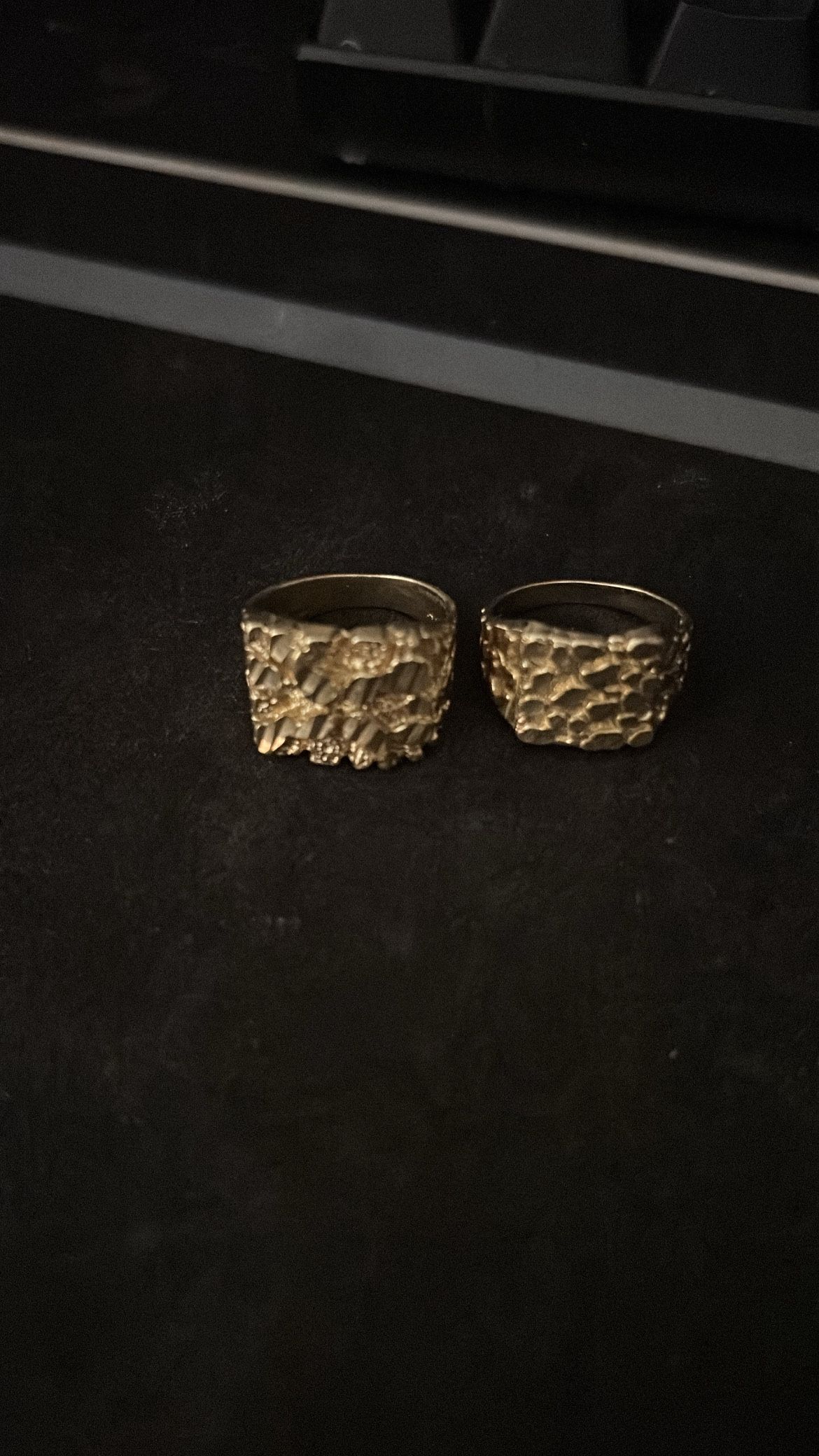 14k Gold Nugget Rings