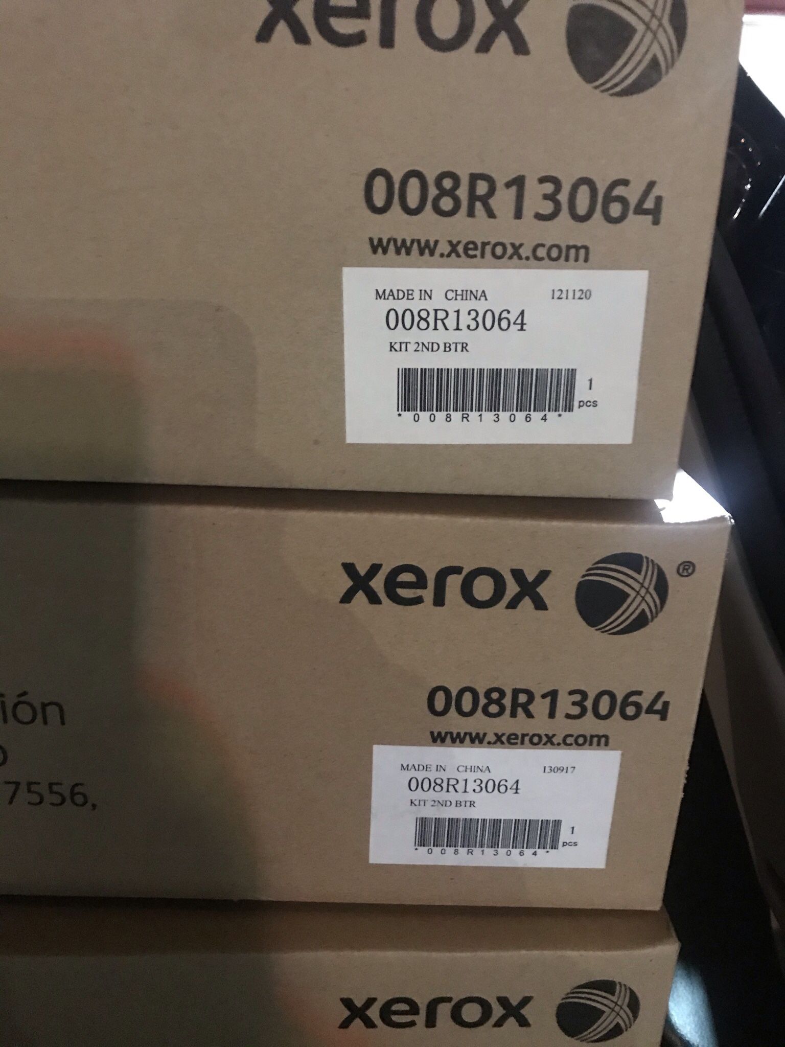 4 Xerox Ink Toners And 1 Epson Maintenance Cartridge 