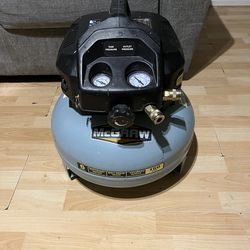 MCGRAW 6 Gallon, 150 PSI Oil-Free Pancake Jobsite Air Compressor