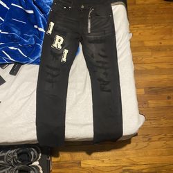black amiri jeans