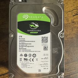 Seagate Barracuda 2TB 7200RPM 3.5” SATA HDD (TESTED AND REFORMATTED)