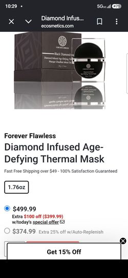 Just expired cases of flawless diamond skin care diamond infused