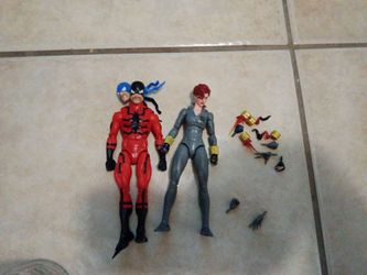 Marvel Legends black widow and tarantula