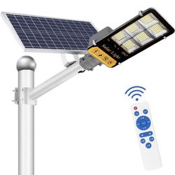 ON SALE ==ASL 550W 、450W &350W Solar Outdoor Street Light, Dusk to Dawn Solar Parking Lot Light with Light Sensor and Remote Control