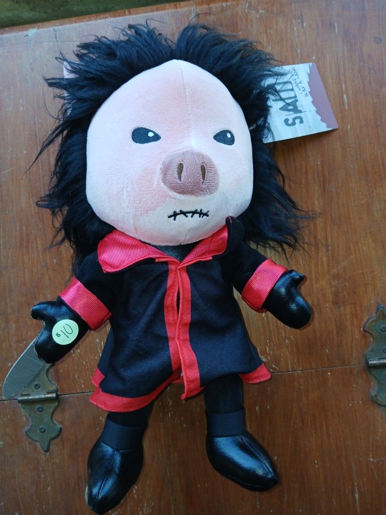 Saw Movie Plushie, Amanda, Pig Plushie