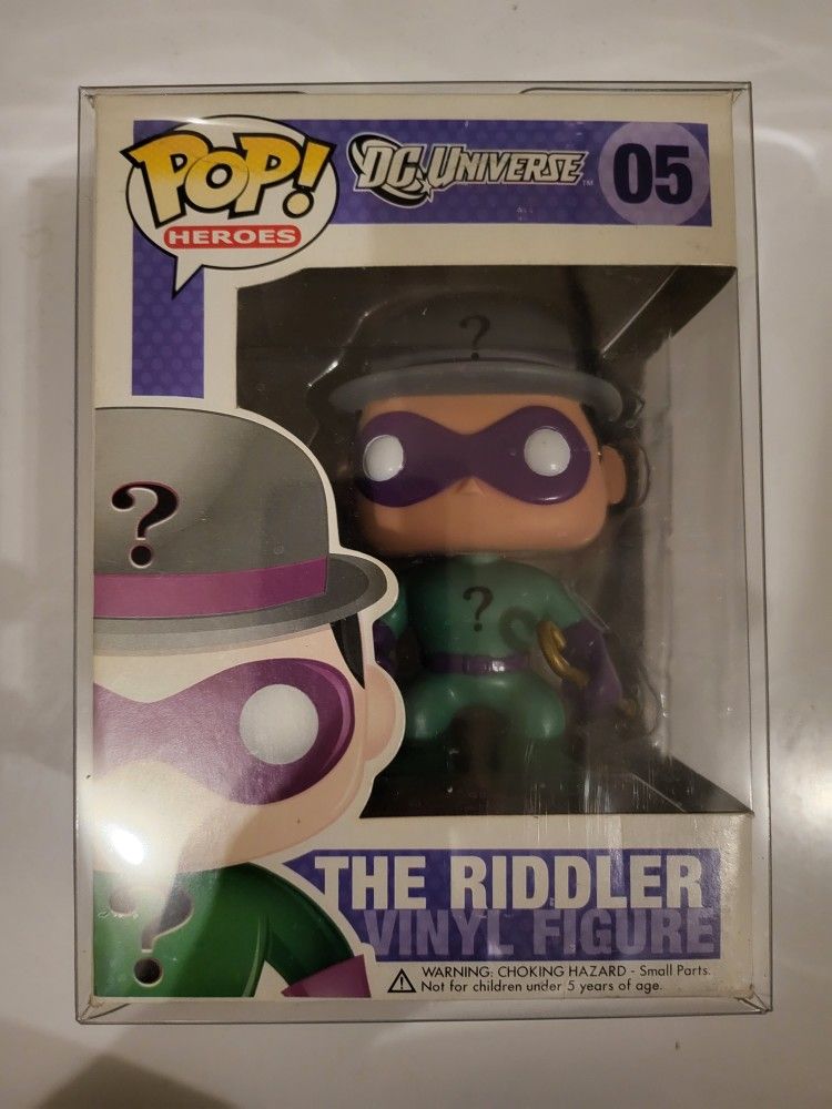 Funko Pop #05 The Riddler - Rare, Vaulted, and Never Opened