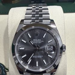 Data Just 41mm White Gold Bezel Brand New